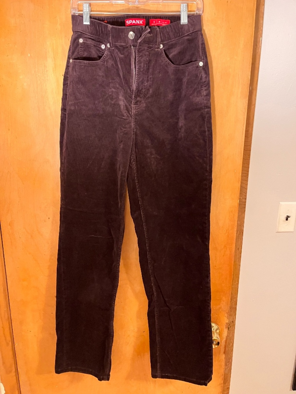90's style corduroy brown straight leg pants